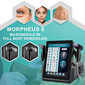 Morpheus 8 RF Micro Aiguille Retrait des Rides Dispositifs de Resserrement de la Peau pour la Beauté Médicale 2 Poignées 7 mm de Profondeur RF Microneedling Machine