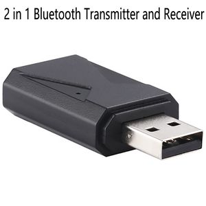 Transmisor receptor de Audio para coche 2 en 1, adaptador USB inalámbrico Bluetooth para el hogar, Mini reproductor estéreo AUX de 3,5mm