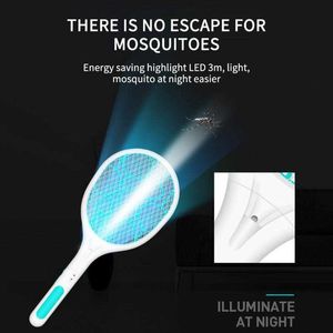 2-en-1 électrique Tapette à mouches Rechargeable Mosquito Killing Lamp Bug Zappers Anti-insecte Killer Outdoor Pest Control Products 0129