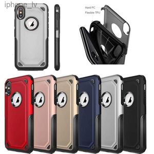 2 en 1 Matte Shell Frosted Hybrid Armor Cases Couverture arrière mince pour iPhone 13 12 Min 11 Pro XR XS MAX 8 7 Plus Samsung Note 20 S21 S20 Ultra Plus