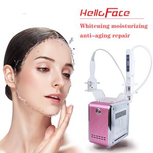 Machine pour le visage Hello hydratante et rajeunissante 2 en 1 Micro particules faciales Hydratante éliminant les cernes Machine d'élimination des pigments de lifting du visage rétrécissant les pores