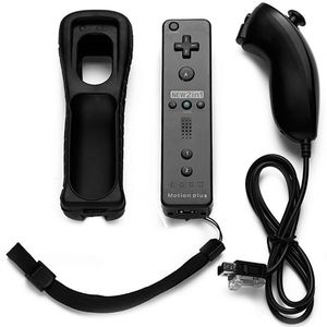 Contrôleurs de jeu à distance sans fil 2-en-1 Joystick gauche et droite Contrôle pour Nintendo Wii GamePad Silicone Case Motion Sensor DropShipping