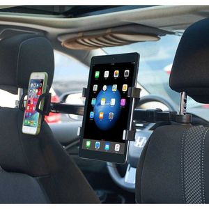 Gancho para reposacabezas del asiento trasero del coche 2 en 1, colgador de almacenamiento, soporte para teléfono de coche, montaje Dual apto para Pad Tablet