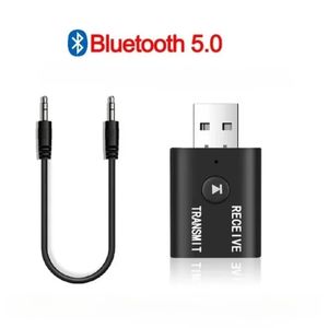 2 IN1 Adaptateur Bluetooth sans fil USB 5.0 Bluetooth Transmiter pour l'adaptateur Bluetooth du casque d'adaptation d'ordinateur portable