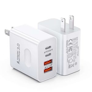 Pack de 2 chargeurs USB C à charge rapide 40W, adaptateur d'alimentation double PD pour iPhone 15/14/13