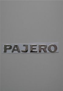 2 PCSset ABS 3D Silver Pajero Car Emblème Badge Corps côté logo Accureur arrière ACCESSOIRES ACCESSOIRES DE SÉCURIT