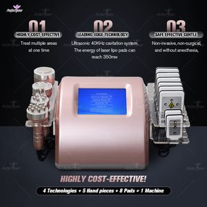 2 ans de garantie graisse de cavitation ultrasonique amincissant la machine lipo laser perte de poids radiofréquence resserrement de la peau équipement de beauté 5 têtes