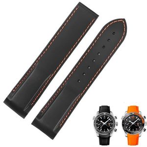 Bracelet de montre en Silicone pour hommes, 20 22mm, pour Omega Seamaster, remplacement, caoutchouc, sport, accessoires de montre, Bracelet232j