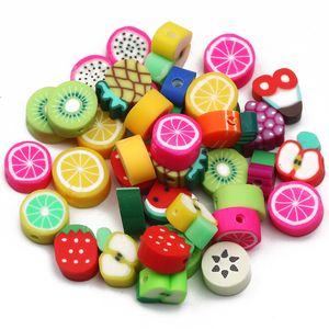 Mixed Fruit Polymer Clay Spacer Beads For Jewelry Making Necklace Bracelet Earrings Accessories DIY Handmade Crafts