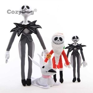 20-50cm Le Cauchemar avant Noël Skellington Jack Peluche Jouets Peluche Ghost Dog Zero Doll Femmes Enfants Cadeau d'anniversaire 201204