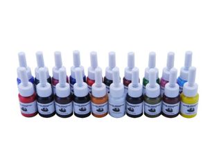 20 Colorsbottles Tattoo Ink Pigment Kits Art Body Art Tattoo 5ml Belleza Profesional Pinturas de maquillaje permanente Suministros49046115399097