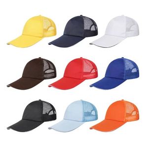 20 pièce/lot couleurs mélangées disponibles personnaliser faire casquette publicitaire utilisée pour le tourisme sport casquette de baseball pour personnaliser faire