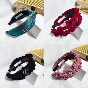 20 Estilo Moda Diseñador de lujo Arco Diademas Bandas para el cabello para mujer Chica Marca Elástico Letra Diadema Fitness Diadema Envoltura para la cabeza Aro para el cabello