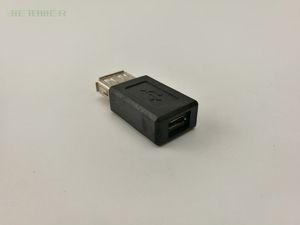 200 piezas al por mayor de alta velocidad USB 2.0 hembra a micro USB B conector adaptador hembra de 5 pines diseño simple clásico