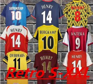 2002 2005 HENRY BERGKAMP Mens RETRO Soccer Jerseys 94 97 V. PERSIE VIEIRA MERSON ADAMS Home Away 3ème maillot de football à manches longues uniformes 999