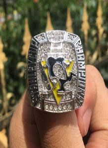 2009 Pittsburgh Penguins Crosby Cup Hockey Championship Ring Juego de hombres Fan Recargador de regalo Al por mayor 2019 Dropshipping7337608