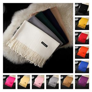 Écharpe multi-couleurs de 200 cm pour le châle de couleurs massives chaudes et d'hiver