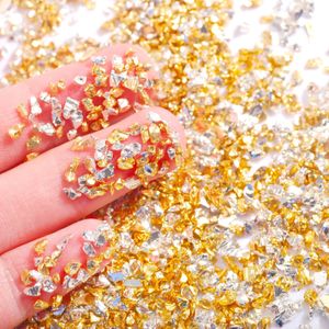 200 grammes en verre concassé Stone irrégulière paillettes épais de flocons irisés pour le bricolage Epoxy Nail Art 24 mm Embellissement 240415