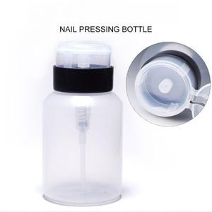 200ml 6.8 oz Dispensador de bomba vacía Líquido Gel UV Polacio Arte de uñas Polaco Clean Bottle Bottle Bottle W/ Lockable Flip Top Tap JL1860