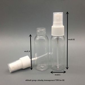 200 unids/lote 30 ml botellas de spray de plástico transparente PET vacías 30 ml 1 oz botellas de spray para embalaje cosmético Oaejp