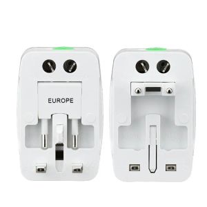 200 pcs/lot tout en un monde universel adaptateur convertisseur de courant alternatif adaptateur de voyage International prise ue US UK Extension par FEDEX/UPS LL