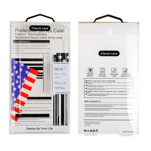 200 Pcs/Lot drapeau National motif blister PVC clair emballage de détail boîte d'emballage pour coque de téléphone X XR 11 11Pro 11Pro Max couverture