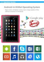 quad core 7" inch android 4. 4 camera 1gb+ 16gb children ...