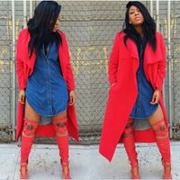 Autumn and Winter New Arrive Trench Solid Color Casual women...