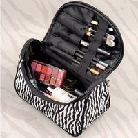NEW Lady Zebra Travel Makeup Cosmetic Toiletry Organizer Han...