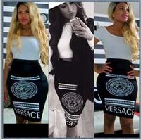 new 2015 trending Medusa face novelty print black pencil spa...