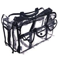 Clear Makeup Bag Pro Mua rectangular Bag with Shoulder Strap...