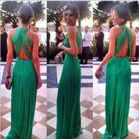 summer style sexy women maxi dresses fashion casual green ho...