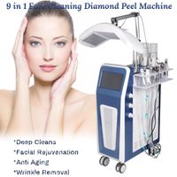 Professional Microdermabrasion 9 in 1 Facial care Machine Jet Peel Water Oxygen Hydra Dermabrasion Facial Machines