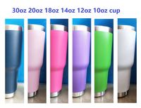 personality sublimation blanks cups 12oz 20oz 30oz stainless steel tumbler vacuum insulated mug with lid DIY gift cup