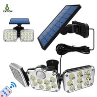 Solar Wall Lights Rotatable Dual Heads Solar Home Lights wit...