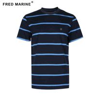 2021 France Serige Park striped t shirt for classical design with tie badge new Top tee for big size in high quality material G1229