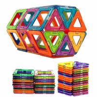 50pcs Mini Magnetic Building Blocks Toys For Kids Agnetic Designer Construction Set Model Magnets Educational Children Toy Gift Q0723