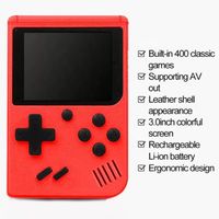 2022 Mini Retro Handheld Portable Game Players Video Console Can Store 400 Classic Games 8 Bit Colorful LCD with retail package for child