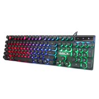 IMICE AK-800 Mechanical Keyboard USB Wired Feeling 104 Keys RGB luminescent Game Silicone Keypads for Computer Laptop PC Desktop