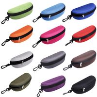 New Business Style Box Glasses Bag Black Flat Mirror Case Simple Microfiber Bag Firm/ Soft Sun Glasses Accessories