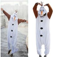 Halloween Olaf Snowman Unisex Pajamas Onesie Party Cosplay C...