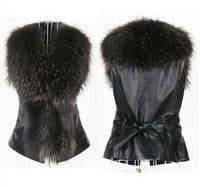 Fashion new faux fur vests for women S- 3XL plus size slim sl...
