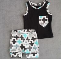 Baby Toddler Boys Clothes Pocket Tops Vest and Pants 2pcs Ou...