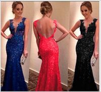 3 color Lace Satin Patchwork Party Maxi Dress dress party ev...