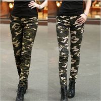 New Summer Fashion Women Pants Female Casual Military Denim ...