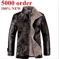 New Winter Mens Fur Stand Collar Thickening&Wool Windbreak W...