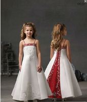Red bridesmaid dresses age 8