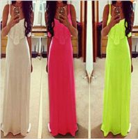 summer dress straight solid three colors novelty sleeveless ...