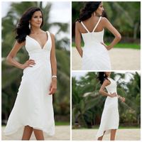 mid length day wedding dress
