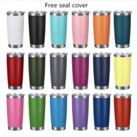 18 Colors 20oz Mugs Stainless Steel Tumblers Cups Vacuum Ins...
